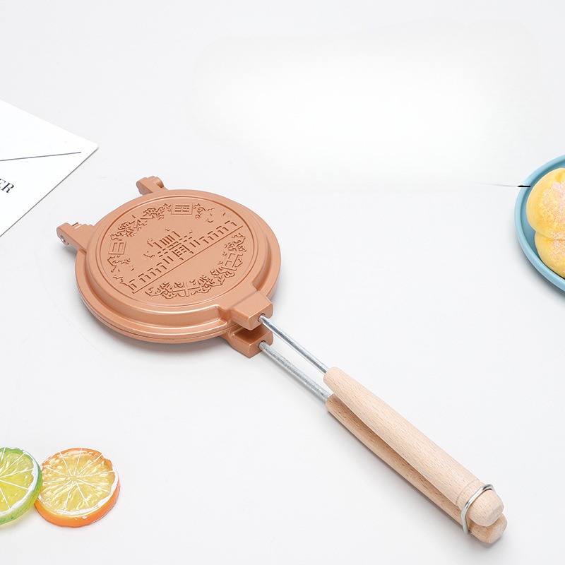 Egg Waffle Pan - 取り外し可能なトレイ耐熱皿トレイ、小型サンドイッチクランプ、焦げ付き防止コーティング、高温耐性、サンドイッチベーキングパン、焦げ付き防止