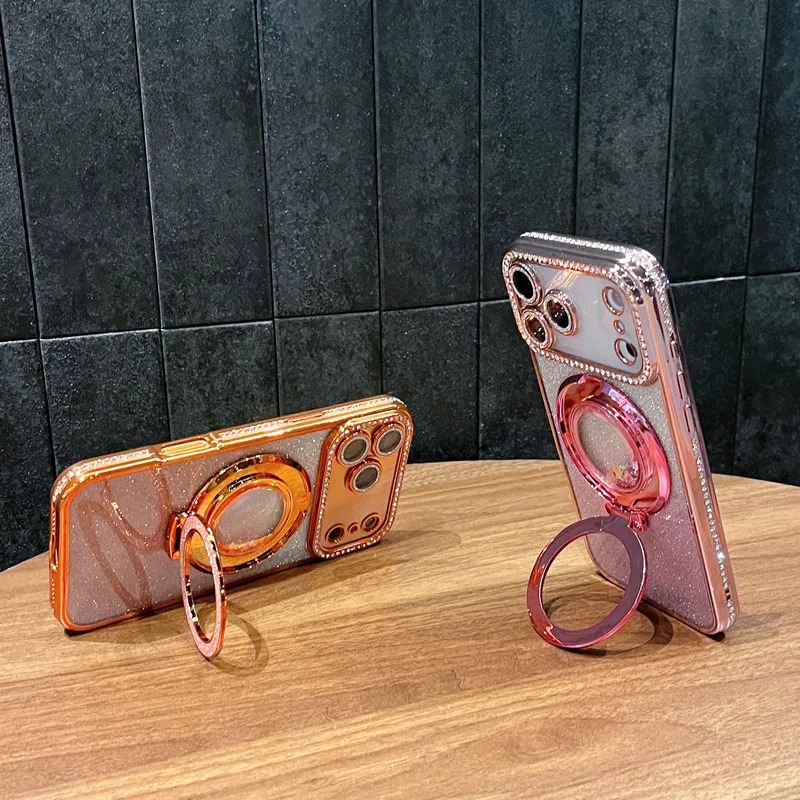 高級感あふれるクイックサンドグリッターメタルスタンド付きスマ - Taco Stand Holder のレビューと価格