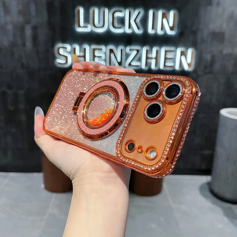 高級感あふれるクイックサンドグリッターメタルスタンド付きスマ - Taco Stand Holder のレビューと価格