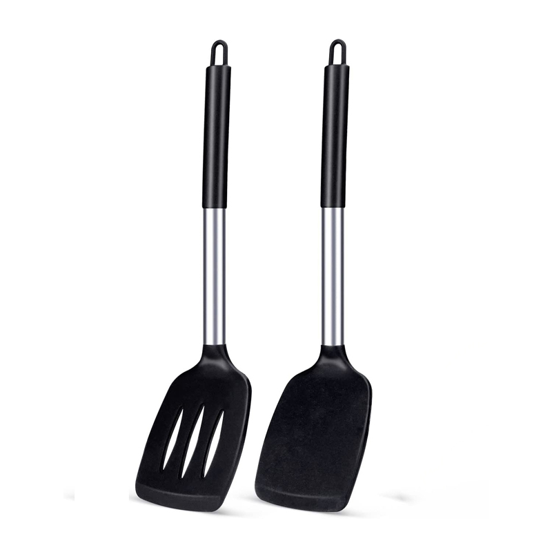 2 個のシリコンヘラセット耐熱テフロン加工ステーキヘラキッチ - Okonomiyaki Spatula のレビューと価格