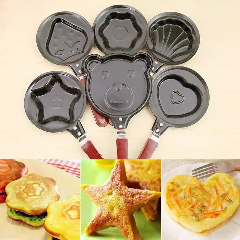 ミニエッグフライキッチン用品朝食ラブパンパンケーキパンハート - Mini Pancake Griddle のレビューと価格